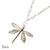 Silver Dragonfly Necklace