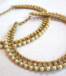 Buy Golden Pearl Anklet anklet online 
