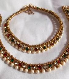 Buy MULTI COLOR PEARL ANKLET  anklet online 