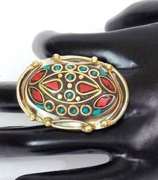 Buy Gorgeous Tibetan Two Tone Ring Ring online, Buy Rings online