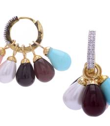 Buy CHANGABLE SHELL PEARLS DROPS BALI hoop online 