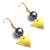 Golden Triangle Pearl Earrings