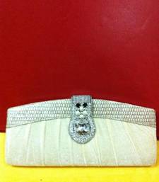 cream  velvet clutch